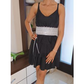 Nelly Csipkés Megkötős Öv Ezüst