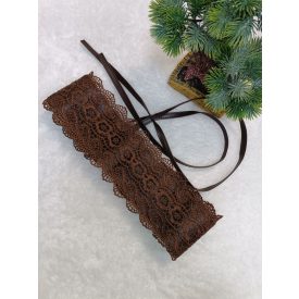 Nelly Csipkés Megkötős Öv Barna